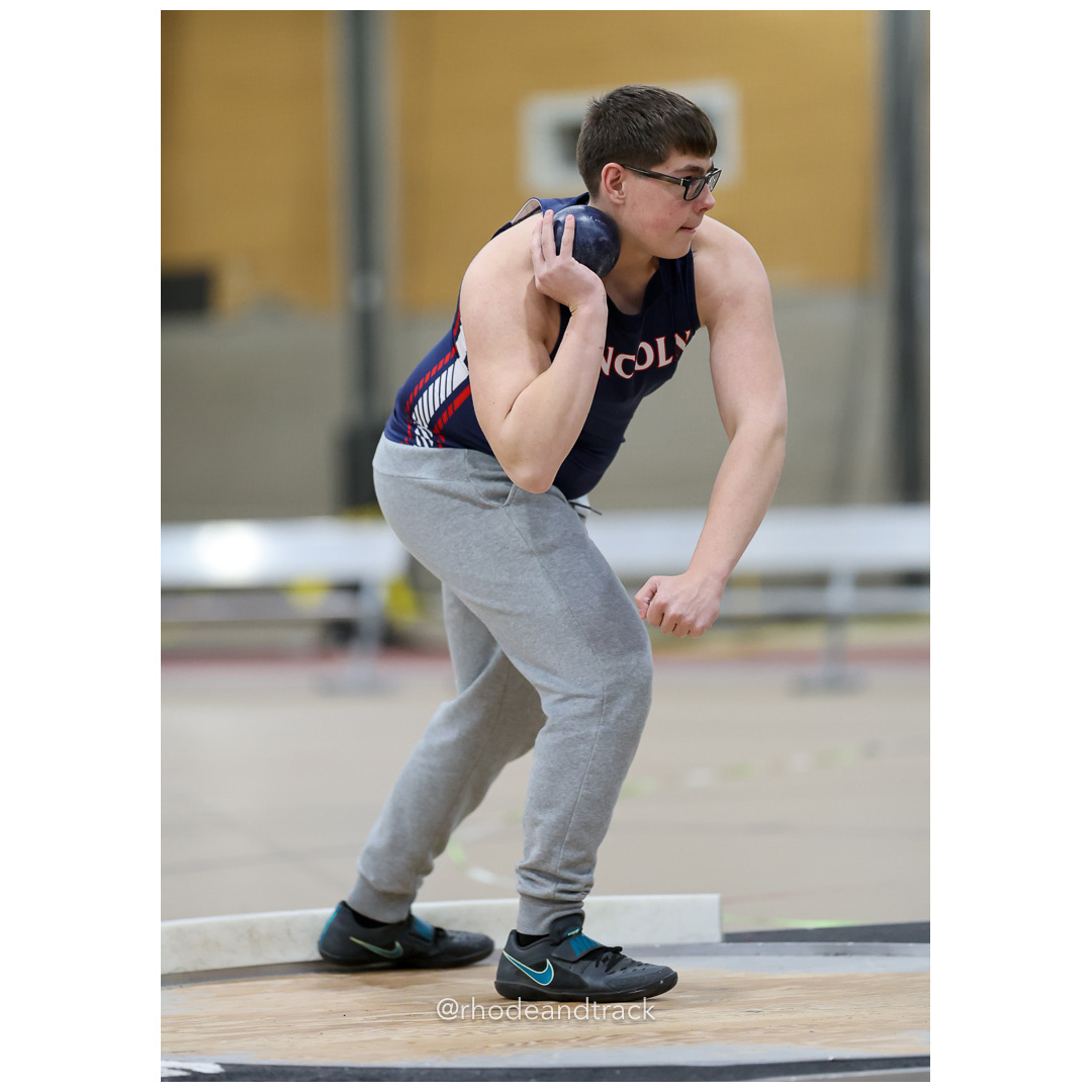 Shot put - Throw - Dwyer Division Championship - Indoor Track and Field - Providence Career Technical Academy - Providence RI - January 15, 2025 title=